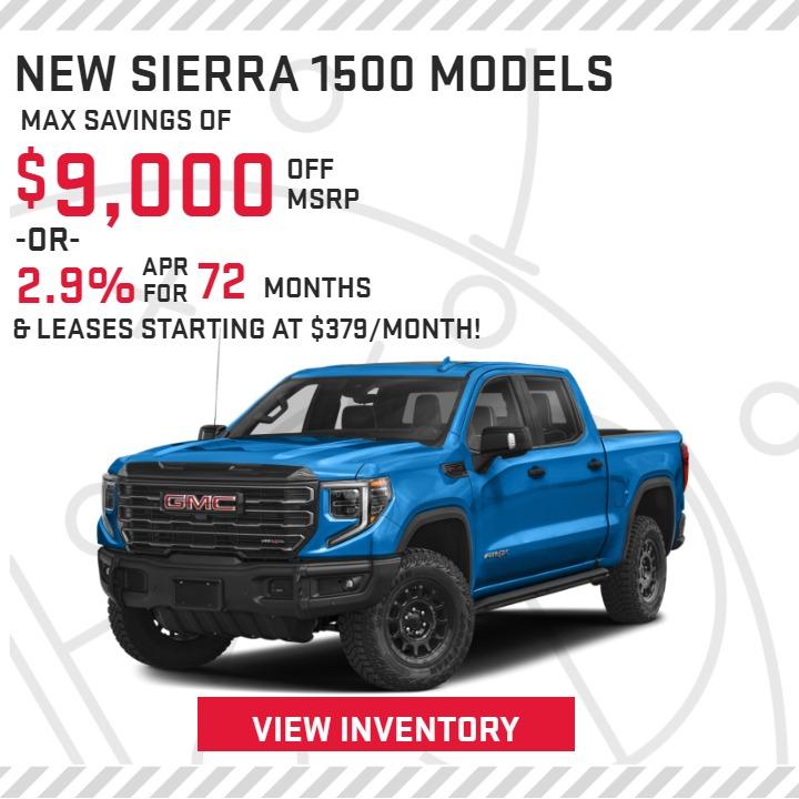 New Sierra 1500 Special Offers