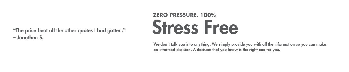Zero Pressure. 100% Stress Free