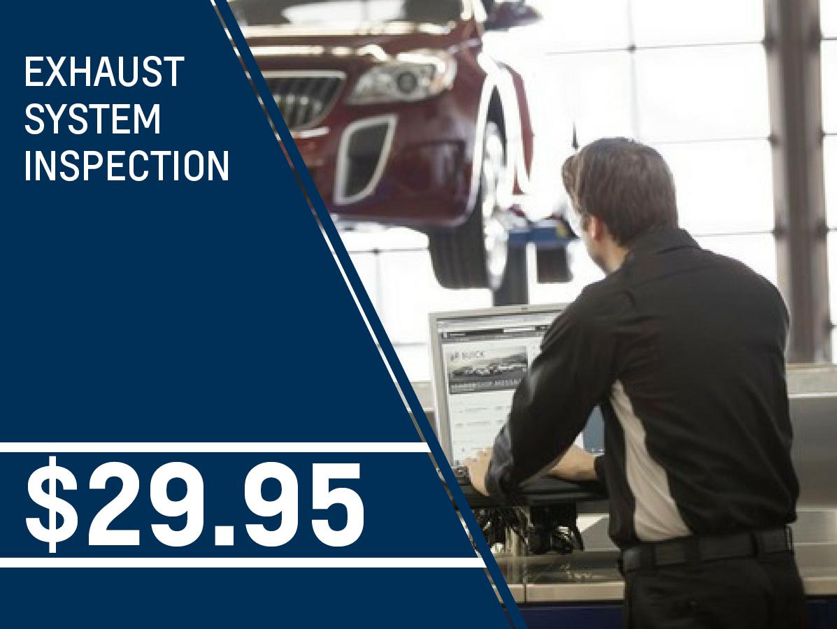 Exhaust System Inspection Service Menu