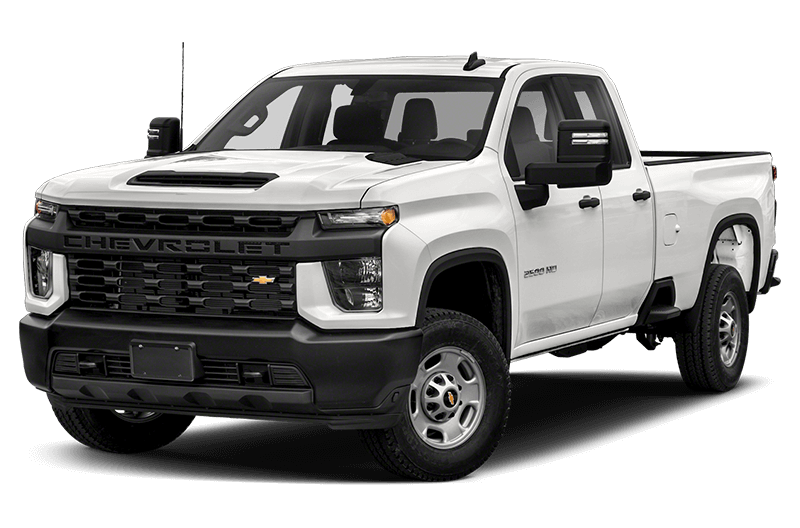 White 2024 Chevy Silverado HD Jelly bean