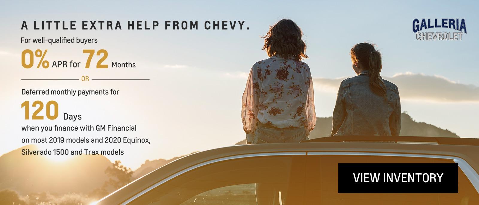 A Little Extra Help From Chevrolet | Galleria Chevrolet