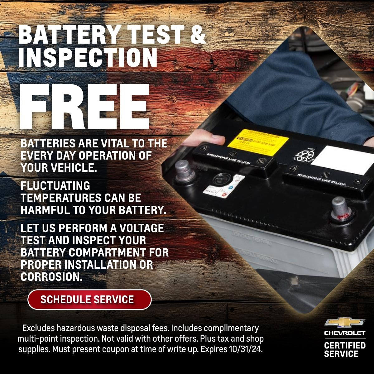 Battery Test & Inspection Special