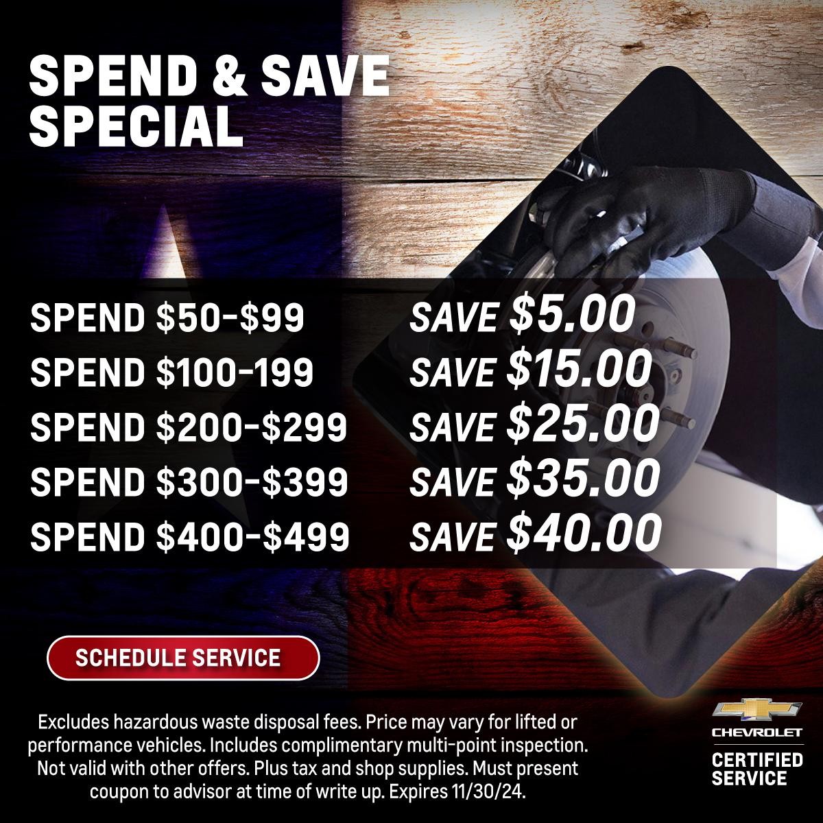 Spend and save