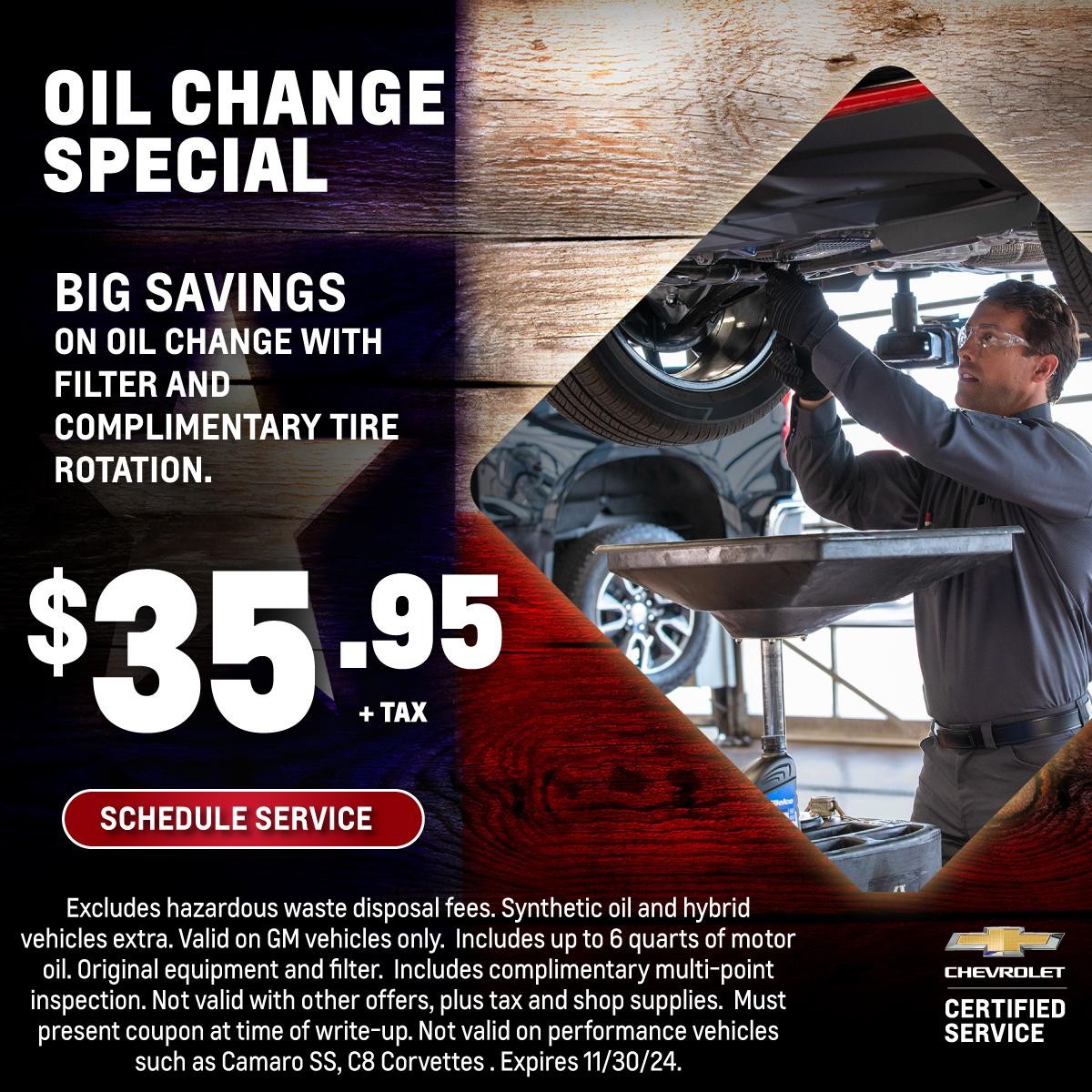 oil change specials