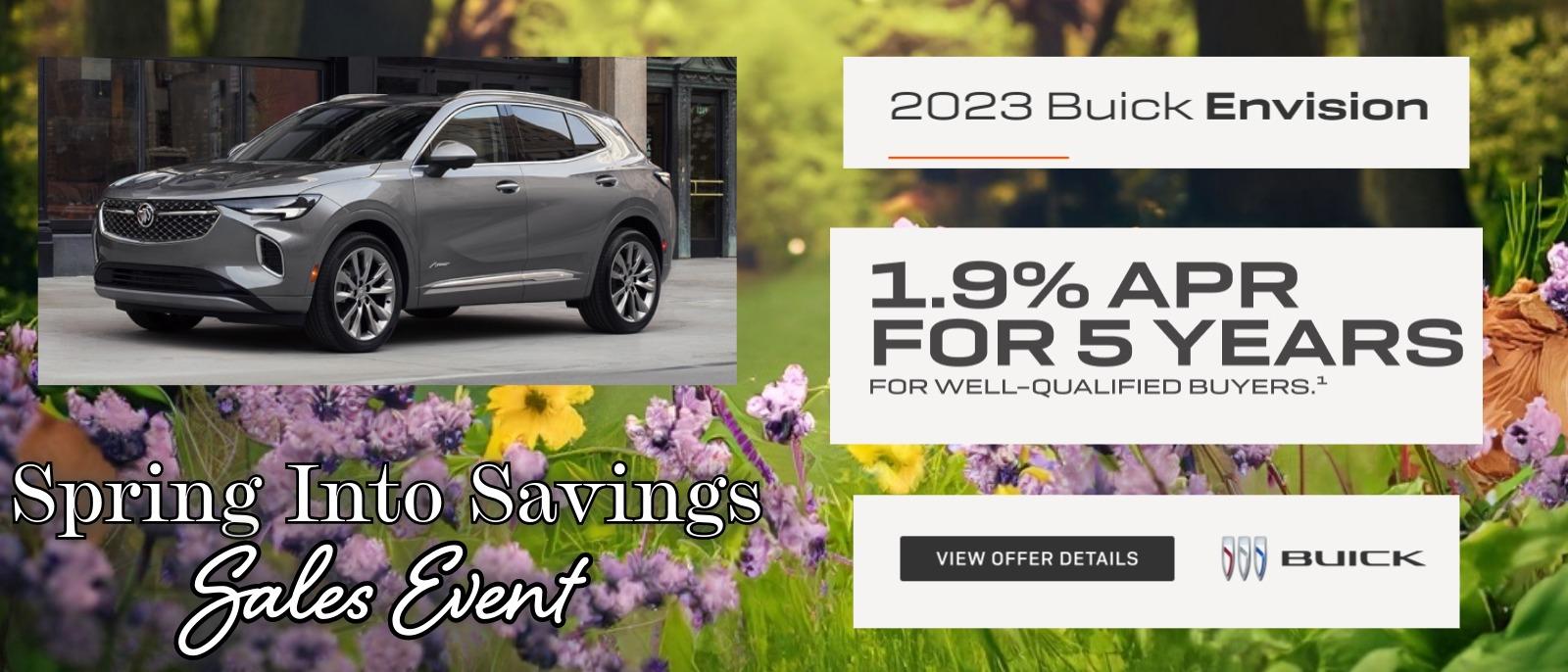 Spring Into Savings Sales Event - 2023 Buick Envision Slide