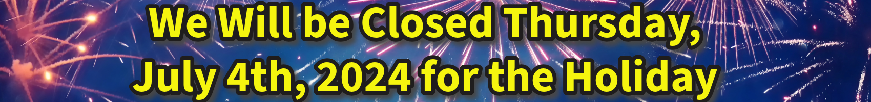 4th of July banner 2024