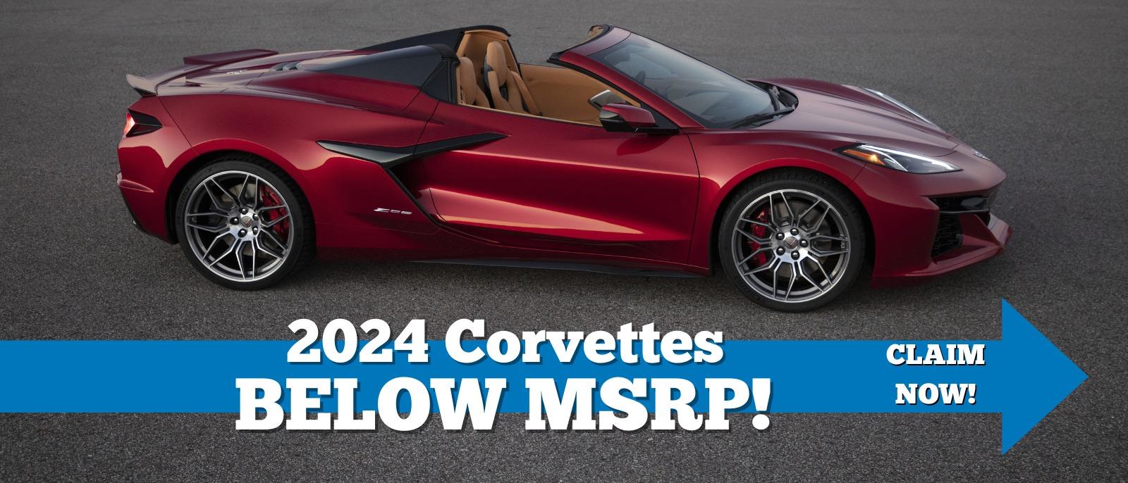 2023 Corvettes Below MSRP