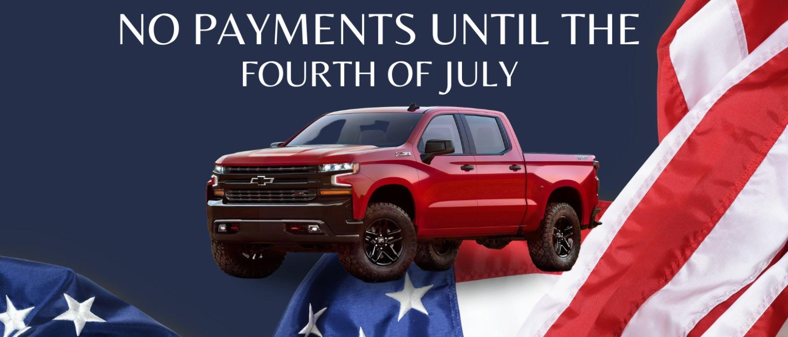 No payments until the 4th of july