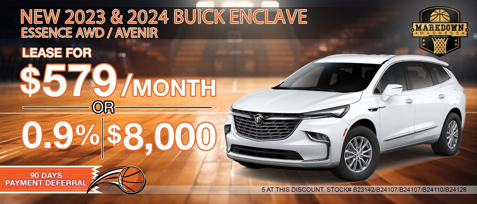 2024 Buick Enclave | Essence / Avenir AWD. Your Net Savings After All Offers $8,000 OFF MSRP.