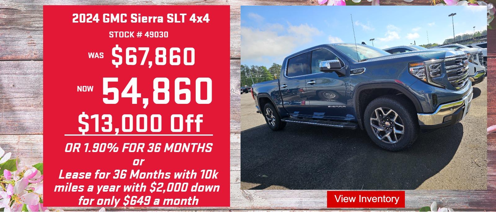 2024 GMC Sierra 1500 SLT 4x4 Lowest Price