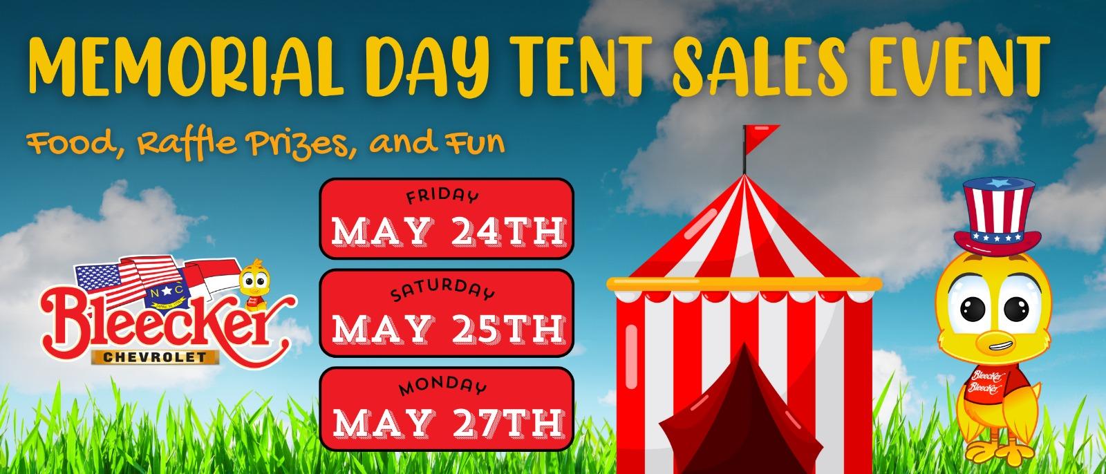 Memorial Day Tent Sale