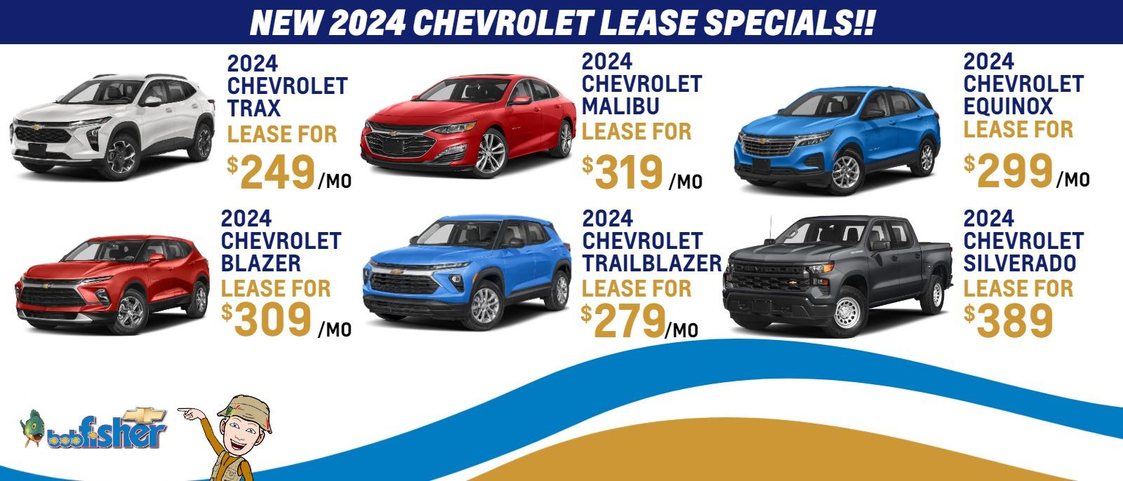 NEW 2024 CHEVROLET LEASE SPECIALS!!