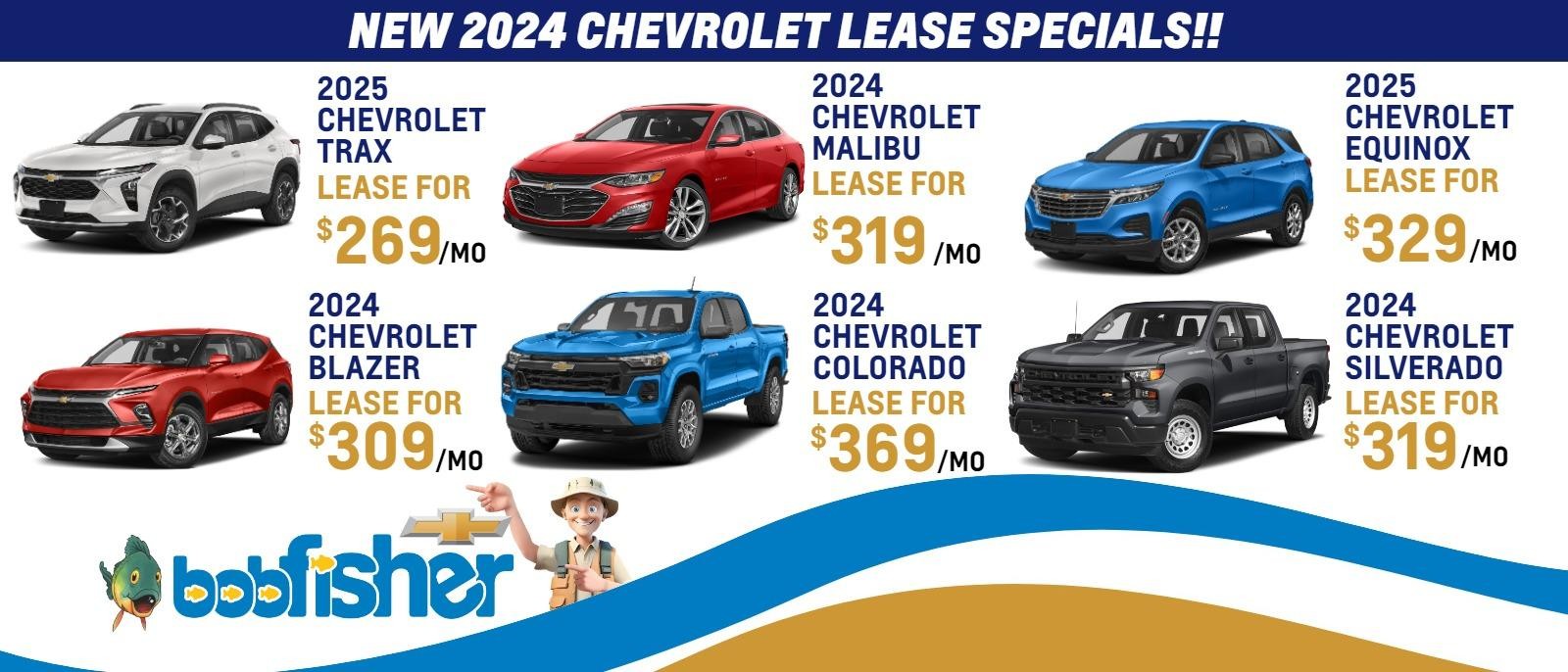 NEW 2024 CHEVROLET LEASE SPECIALS!!