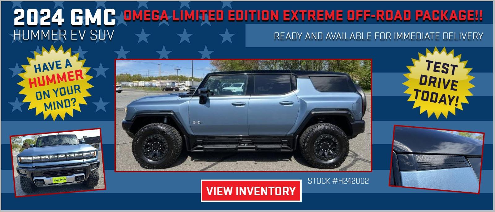 2024 GMC HUMMER EV SUV OMEGA EDITION EXTREME OFF-ROAD PACKAGE FROM BOB PION BUICK GMC