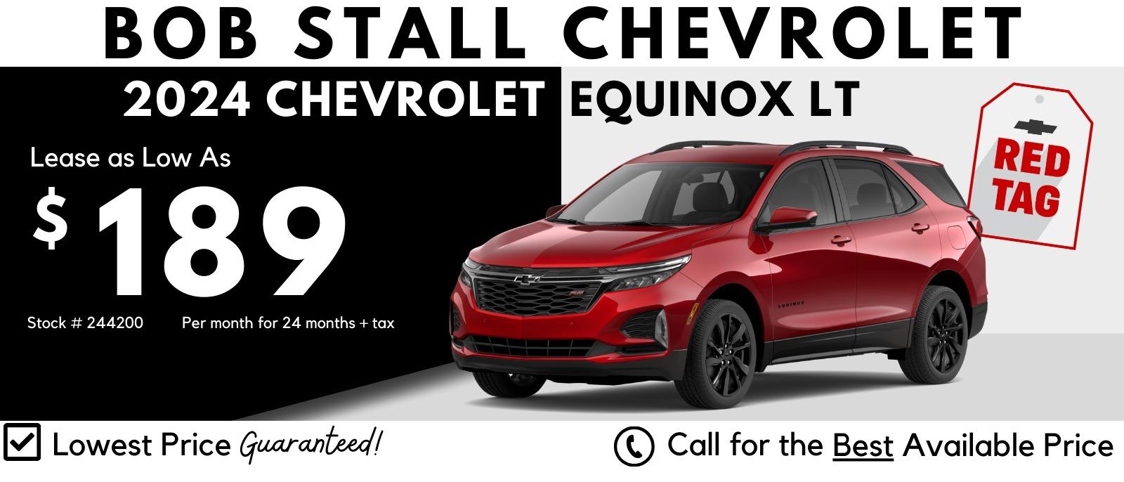 Equinox 2024  Savings - Lease as low as $189 per month for 24 Months