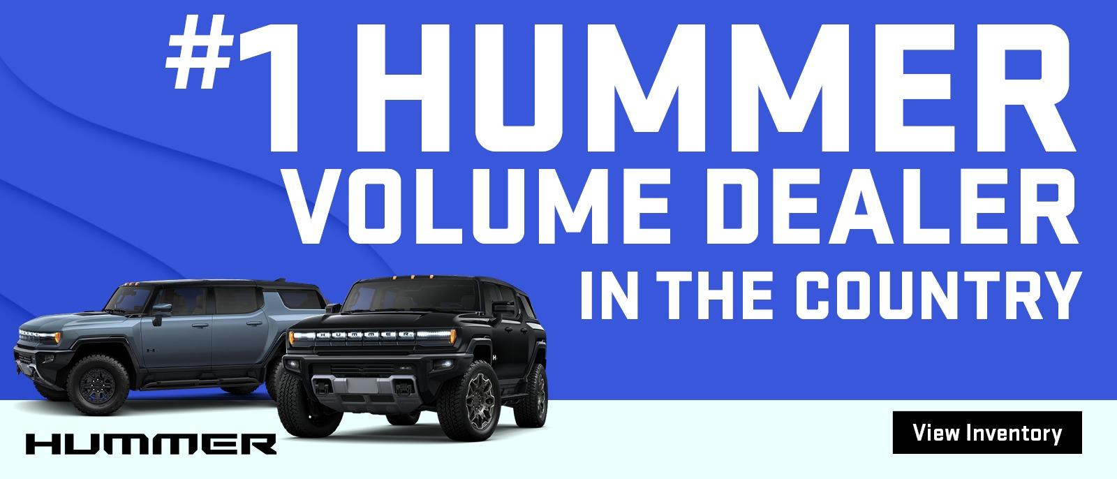 #1 HUMMER VOLUME DEALER IN THE COUNTRY