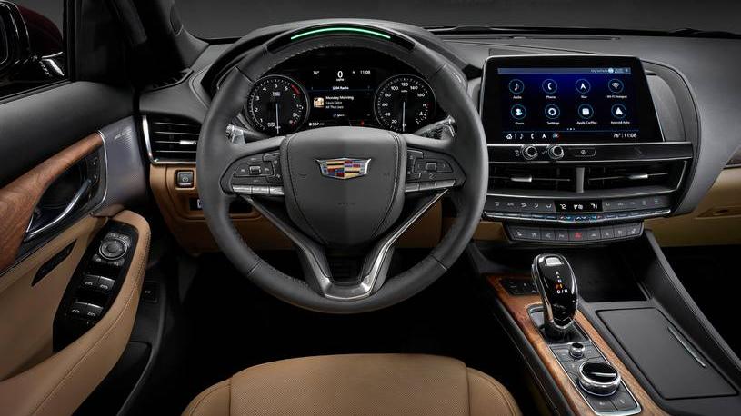 Fold-down seats in the 2020 Cadillac CT5.