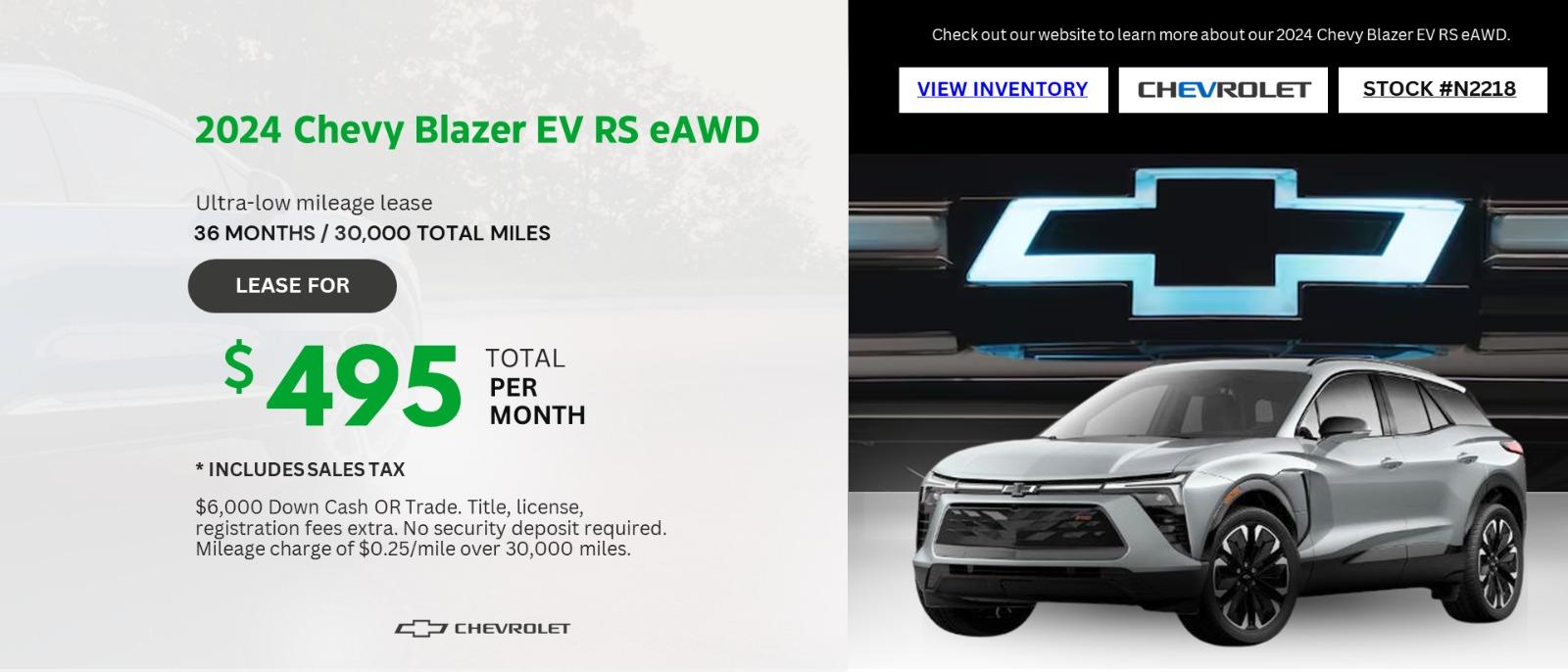 Chevrolet Blazer EV RS eAWD Inventory
