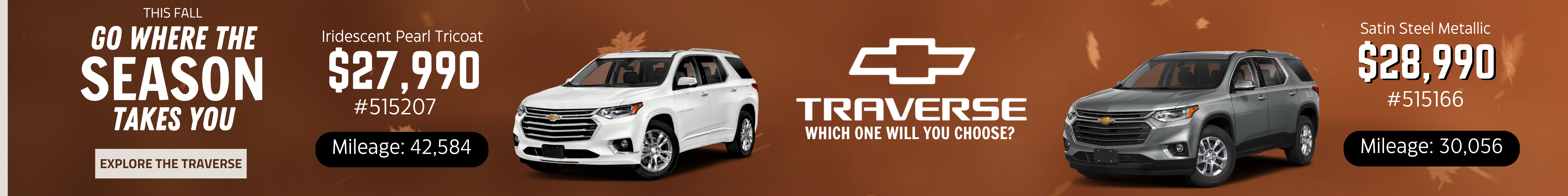 Welcome to Our Traverse Event, Shop Our Pre-Owned (2021) Traverse TODAY!