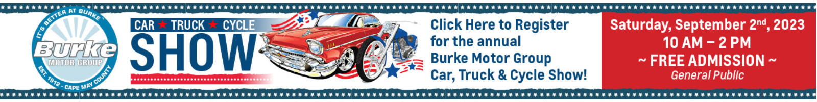 Click Here to Register for the annual Burke Motor Group Car, Truck & Cycle Show!