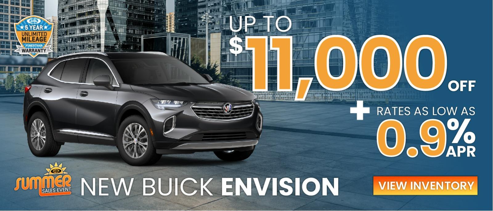 New Buick Envision for up to $!1,000 off