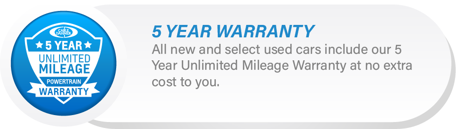 5 Year Powertrain Warranty