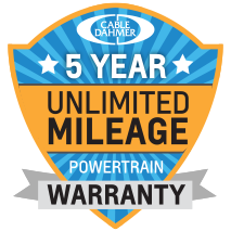 5 Year Unlimited Mileage Warranty