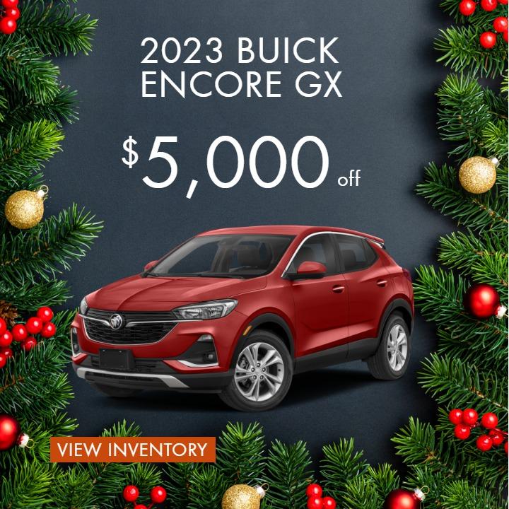 2023 Encore
Ultra Low-Mileage Lease for Well-Qualified Lessees.
Lease for $299/month for 24 months*
For Everyone: $8,789 due at signing (after all offers).* $0 security deposit.
For Current lessees of 2018 model year or newer select GM vehicles: 
$5,039 due at signing (after all offers). ** $0 security deposit
Tax, title, license, and dealer fees extra.
Mileage charge of $0.25/mile over 20,000 miles at participating dealers.
