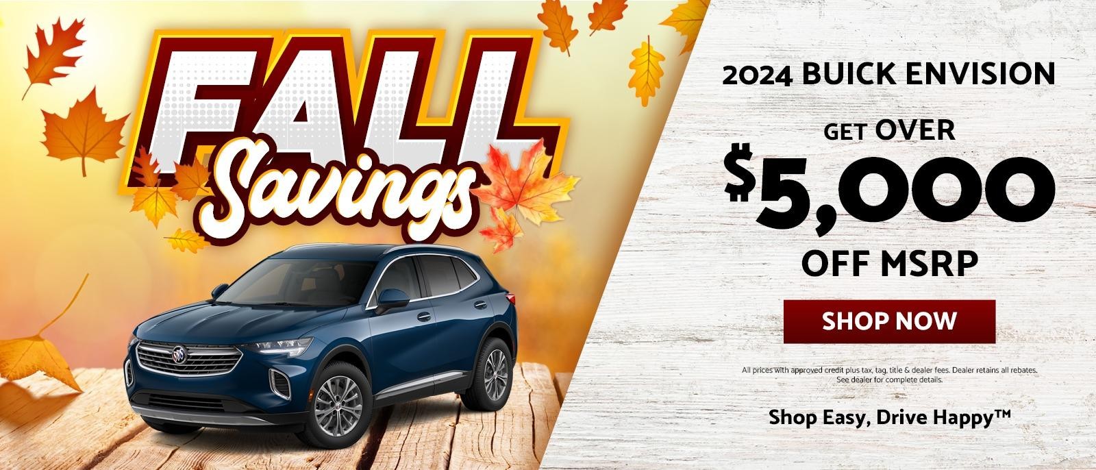 Get over $5,000 off MSRP - 2024 Buick Envision