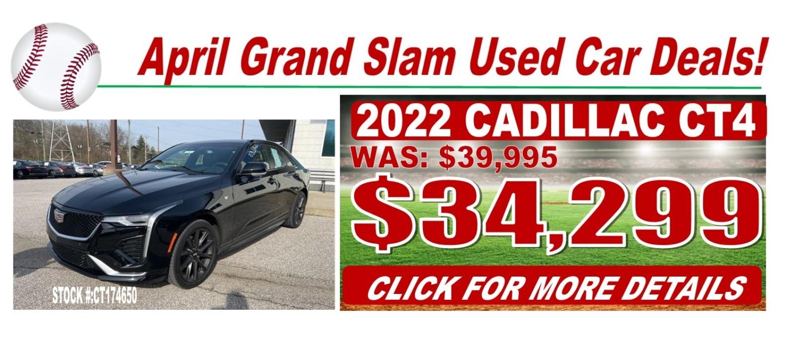 2022 Cadillac CT4 for $34,299