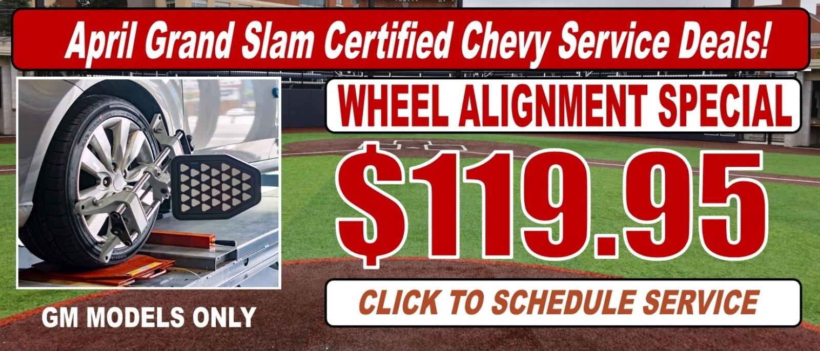 $119.95 Wheel Alignment Special