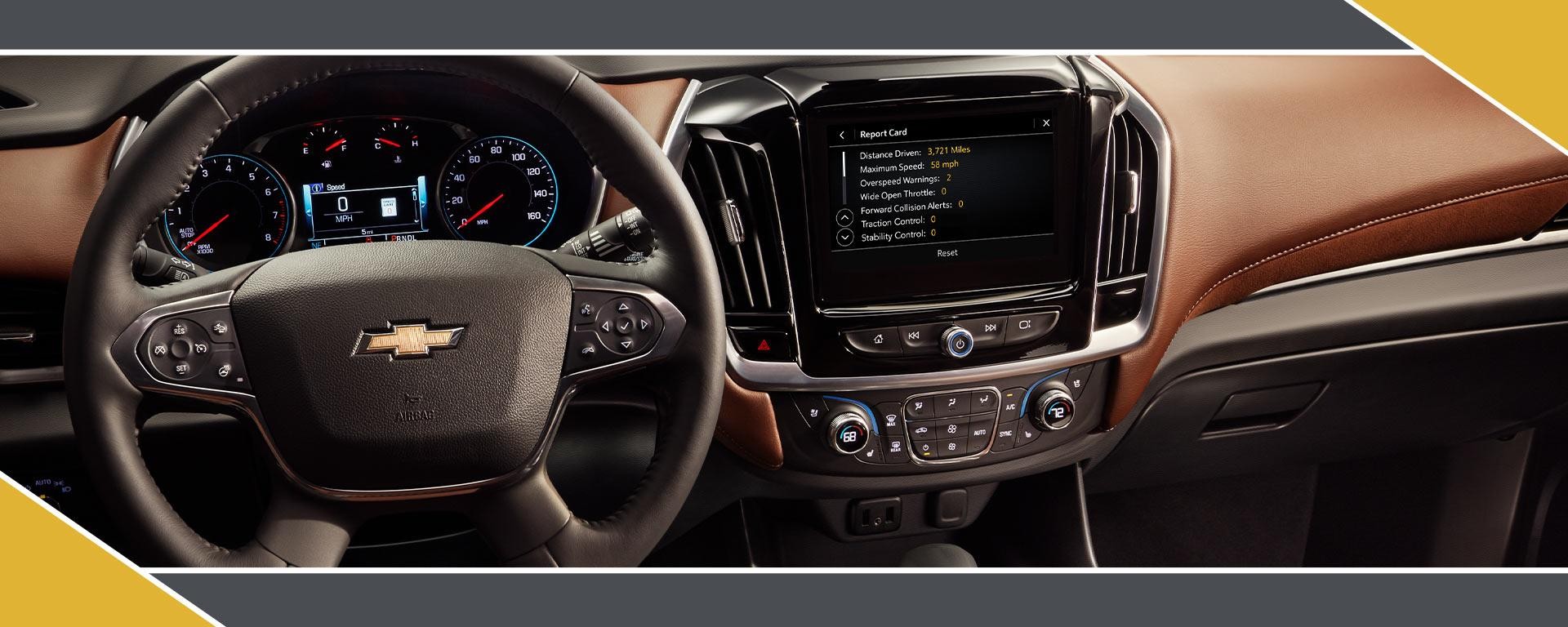 2021 Chevy Traverse interior