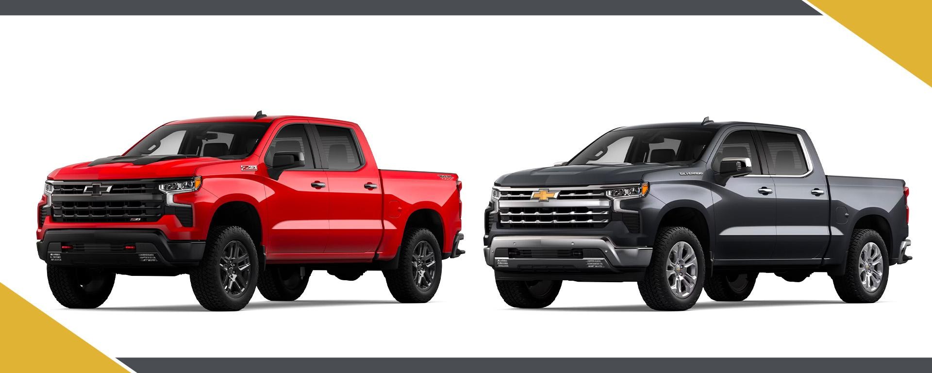 Chevy Silverado LT Trail Boss and Chevy Silverado LTZ