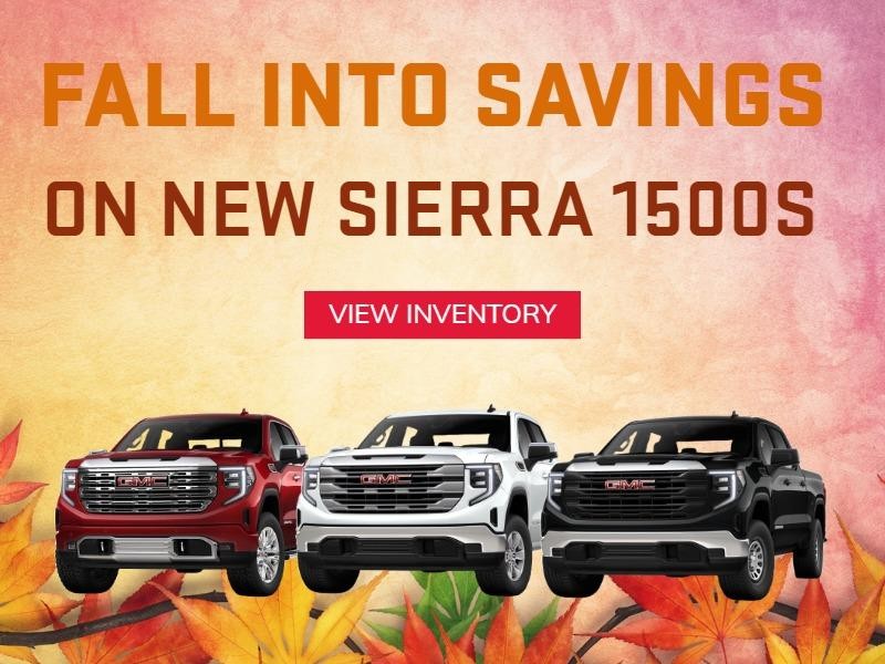 summer savings on new Sierra 1500s