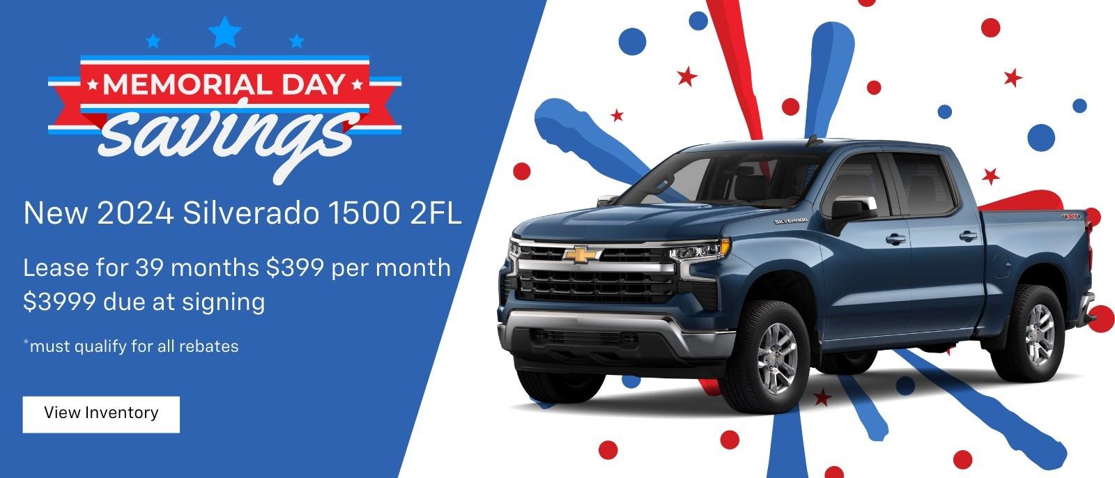 Memorial Day Savings - Chevrolet: Celebrate the holiday with incredible discounts on Chevrolet vehicles. Don't miss out on these limited-time offers!