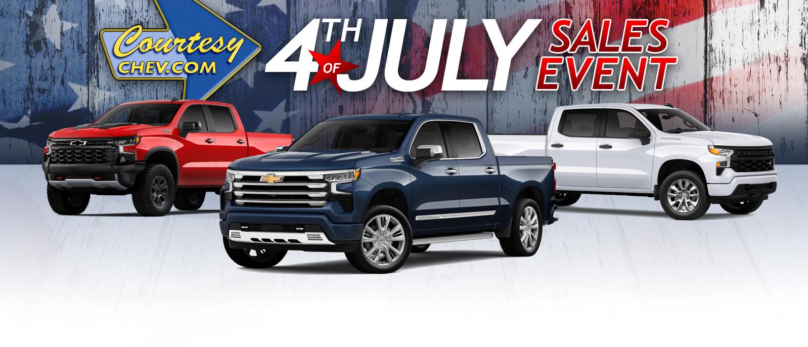 CHEVROLET 4TH OF JULY SPECIAL IN PHOENIX AZ l Courtesy Chevrolet