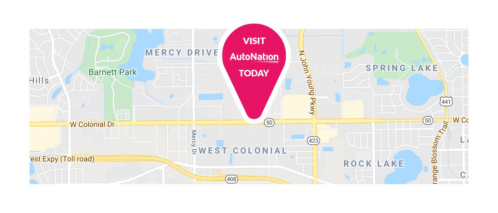 Street map of Autonation Chevrolet West Colonial