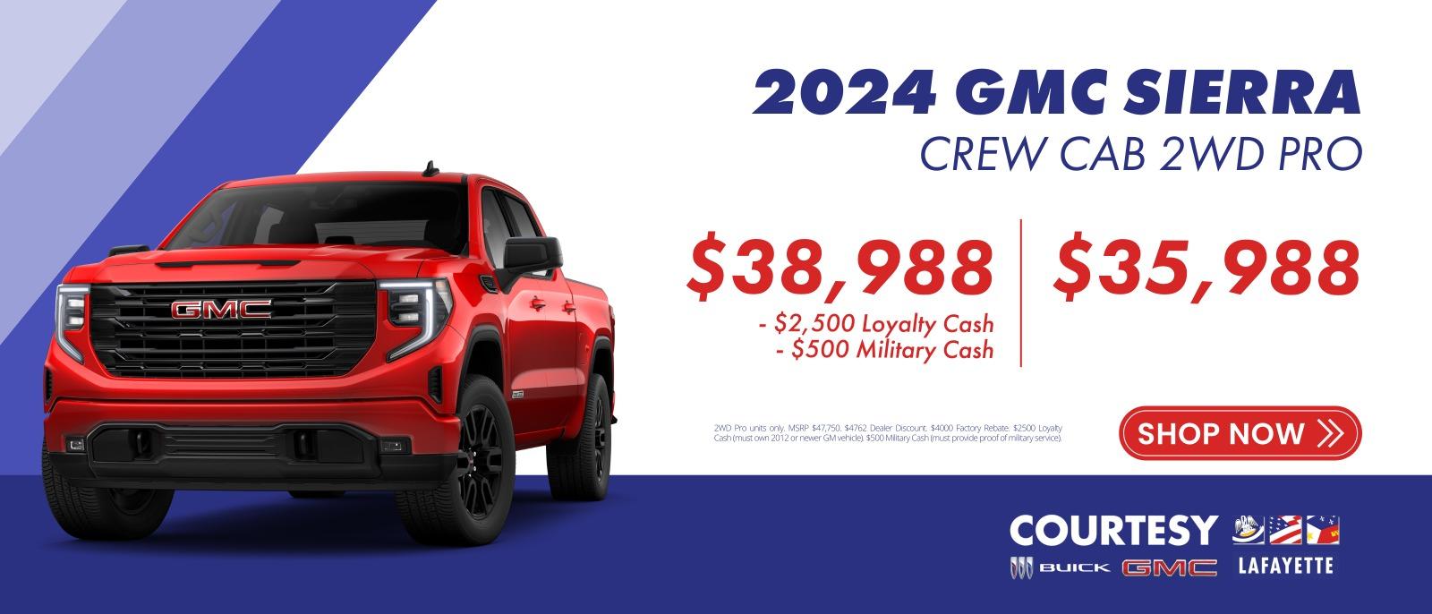 2024 GMC Sierra Crew Cab 2WD & 4WD