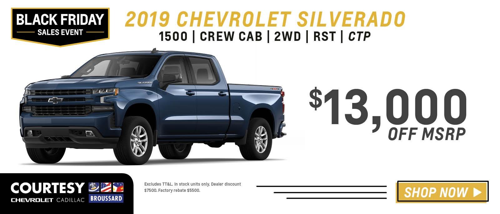 2019 Chevrolet Silverado 1500 LT Crew Cab 2WD