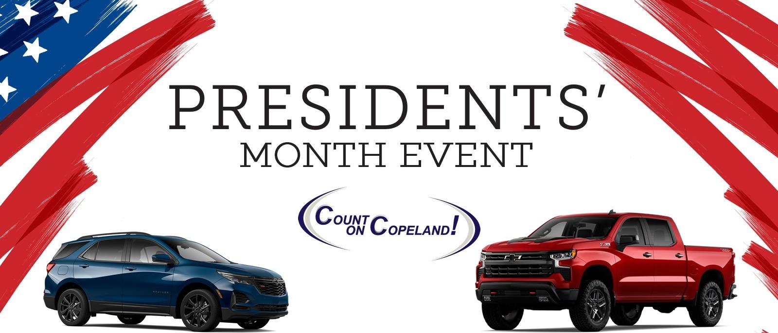 Presidents' Month at Copeland Chevrolet