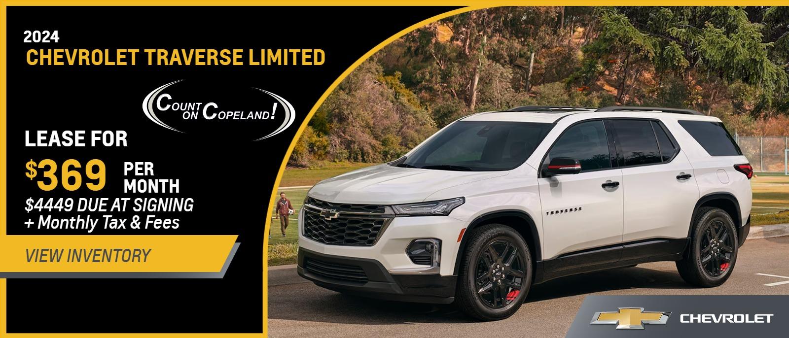 2023 Traverse FWD LT Cloth from $369 Per Month