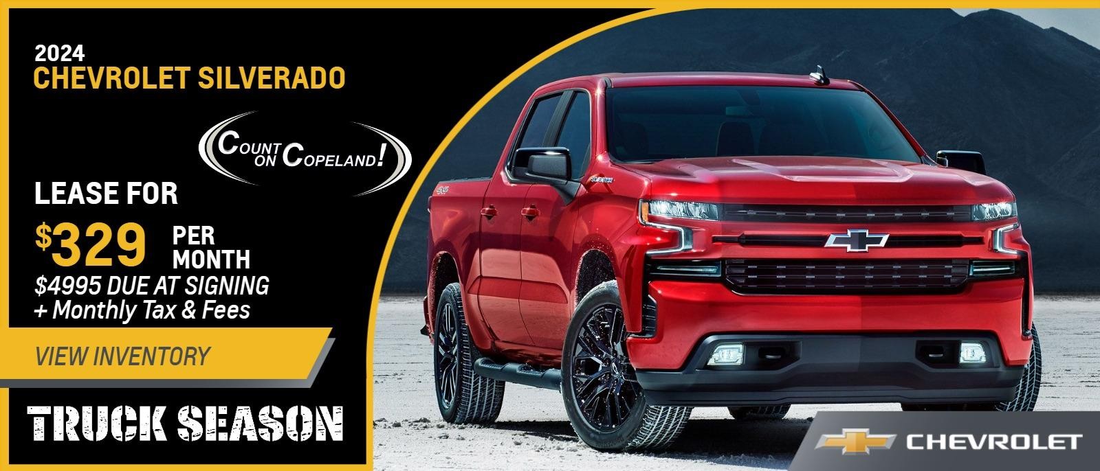 2024 Silverado 1500 from $329 Per Month