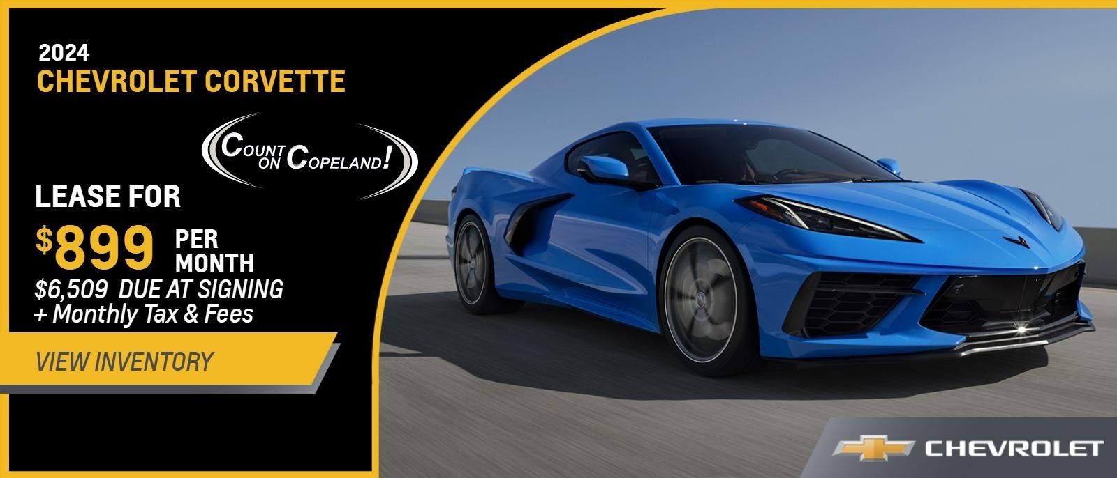 2024 Corvette Stingray from $899 Per Month