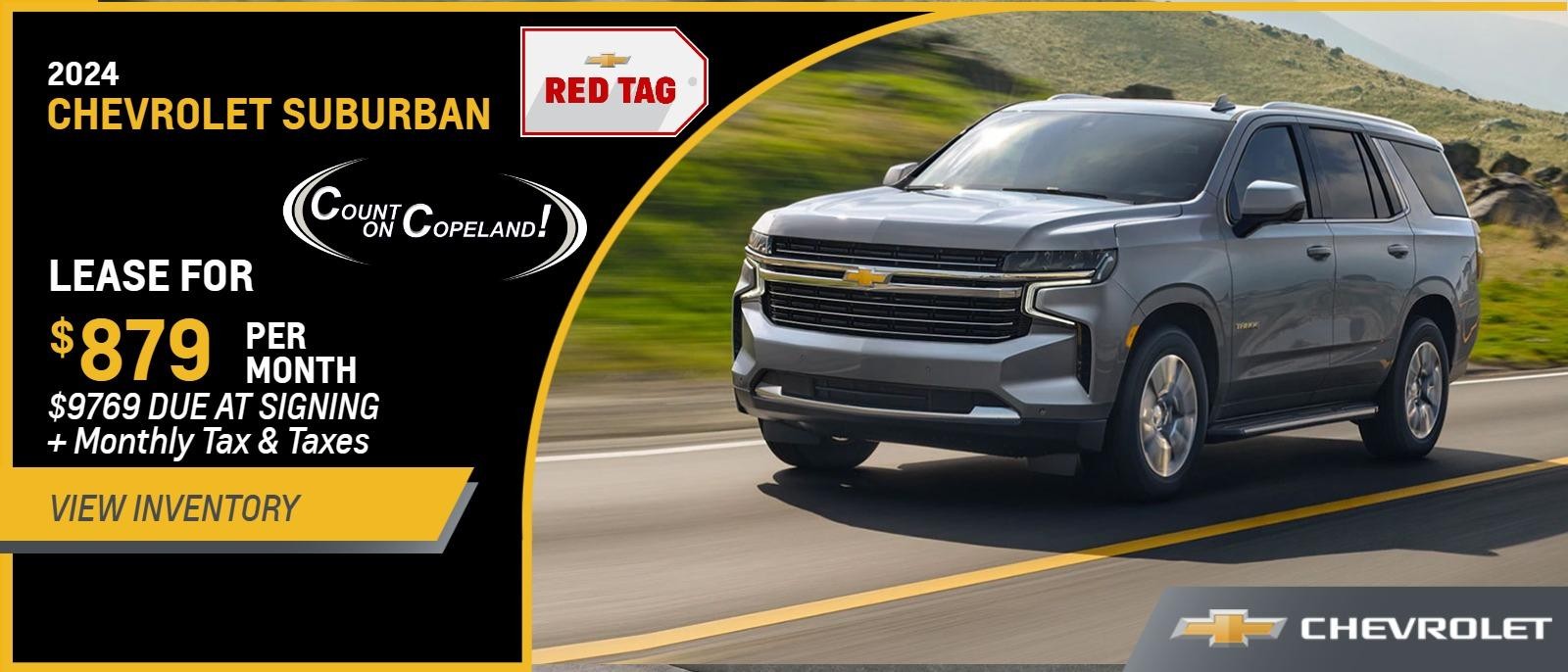 2024 Chevrolet Suburban LT from $879 Per Month