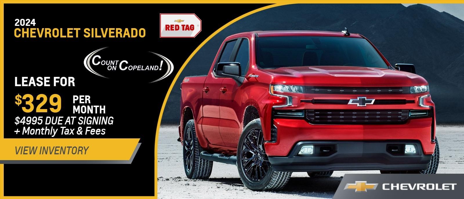 2024 Silverado 1500 from $329 Per Month