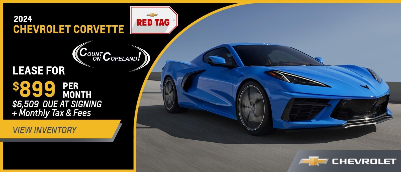 2024 Corvette Stingray from $899 Per Month