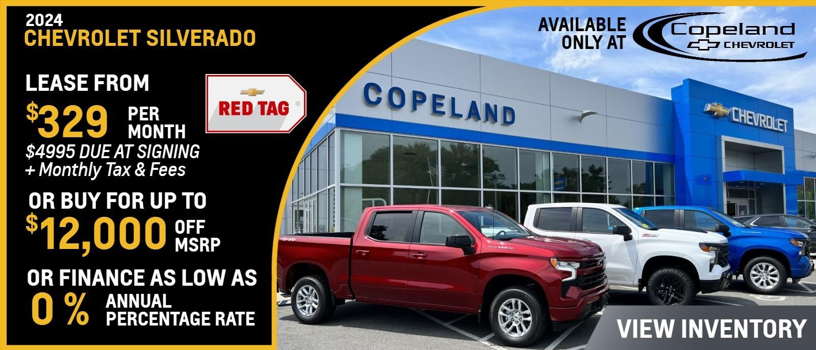 Three ways to save on the 2024 Silverado at Copeland Chevrolet!