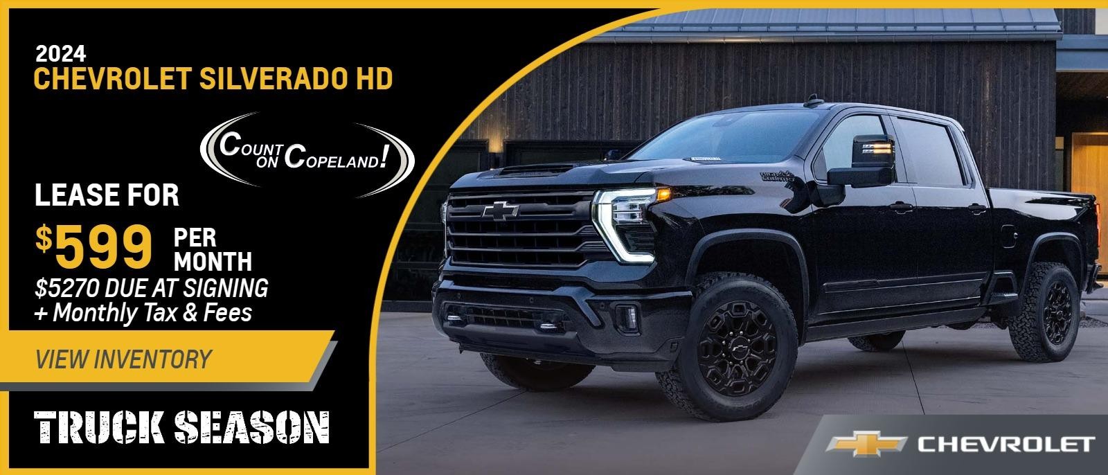 2024 Silverado HD from $599 Per Month