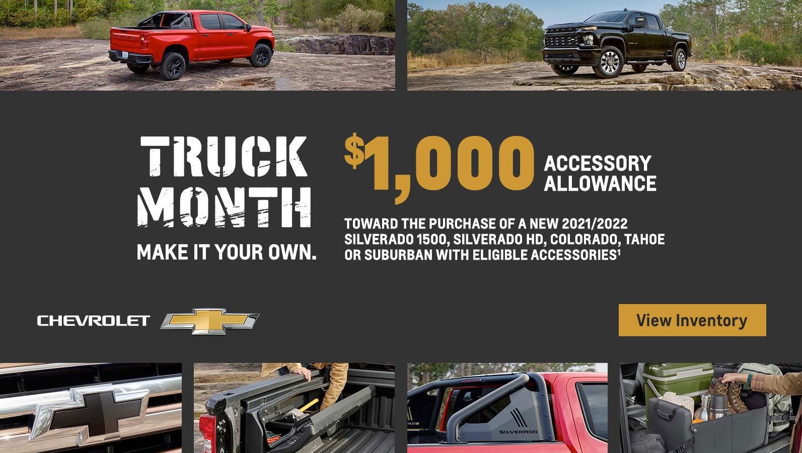 Truck Month Accessory Allowance