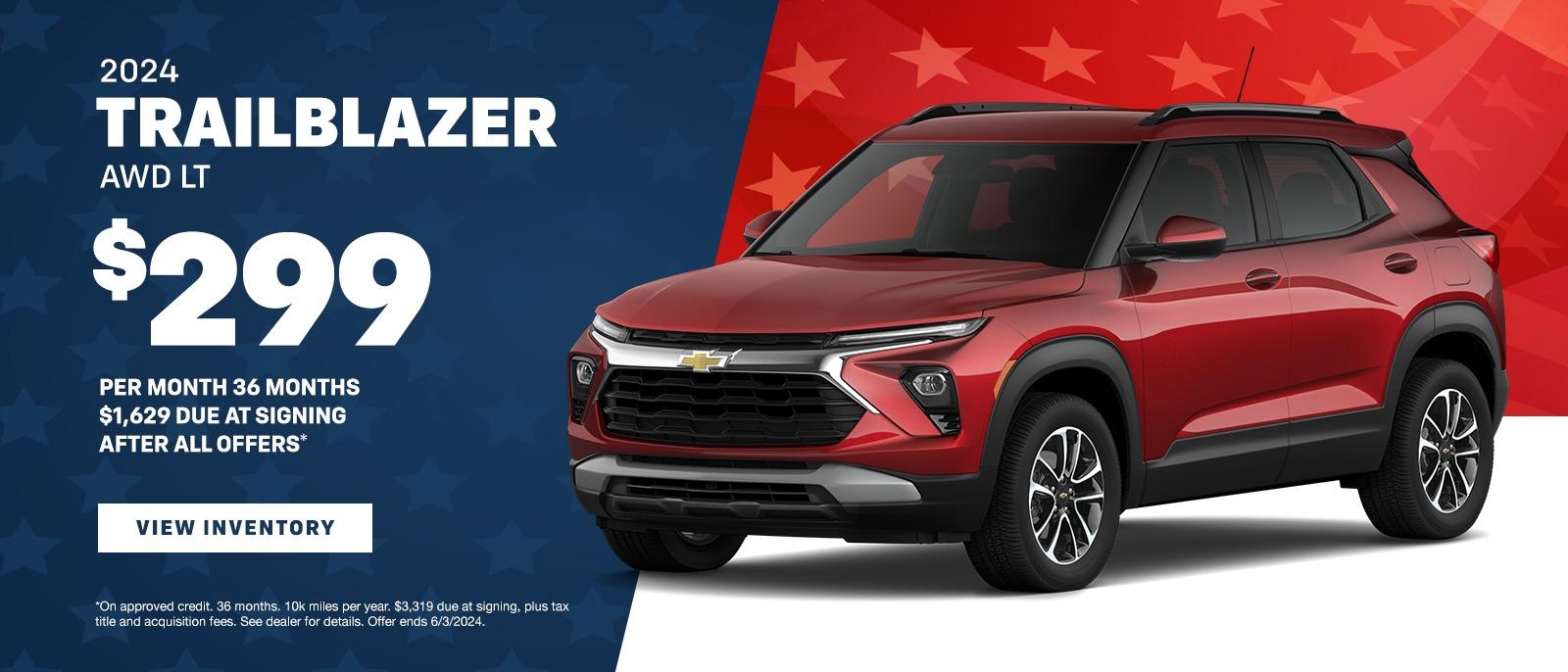 Chevy Trailblazer on Sale All Month Long